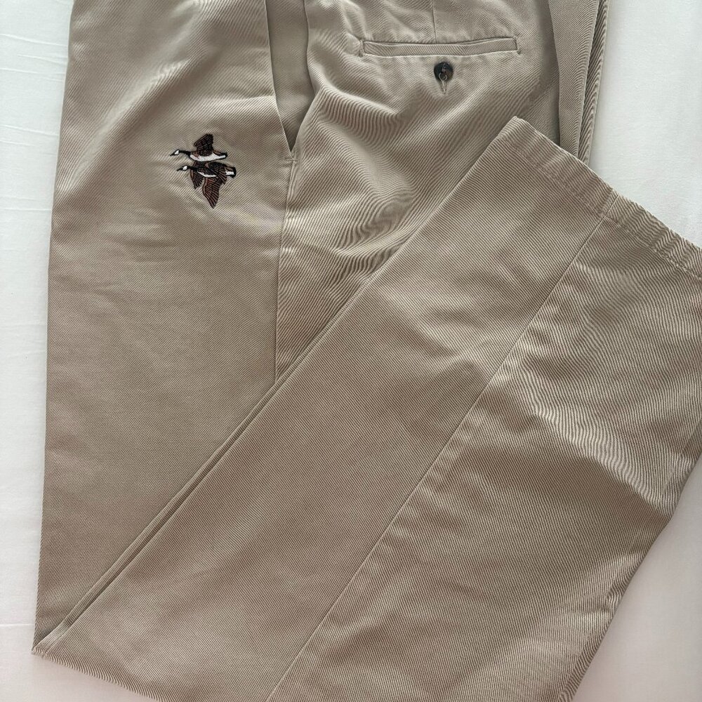 Haggar Mens Embroidered Khakis 44 x 34